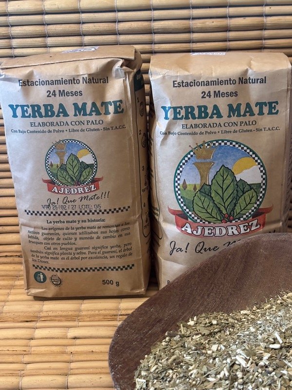 Yerba Ajedrez con palo paquete 500gr