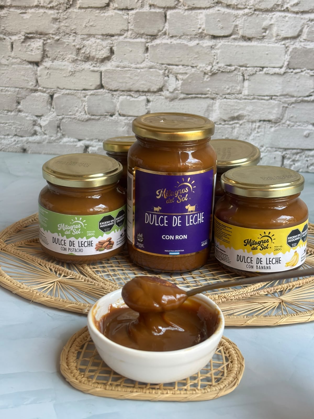 Dulce de leche saborizado 1/2 kilo Milagros del Sol